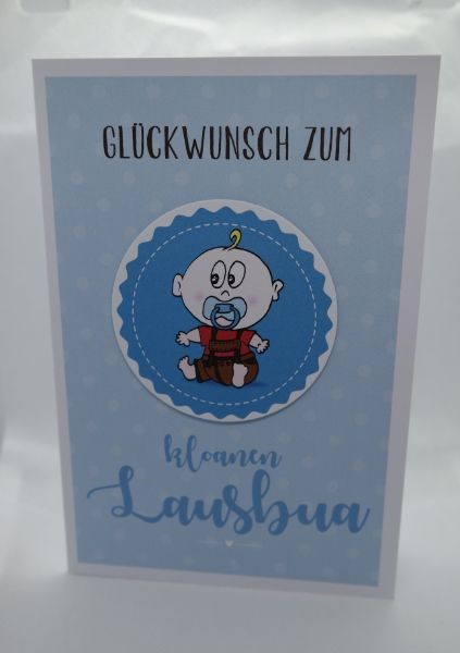 Glückwunschkorte Lausbua