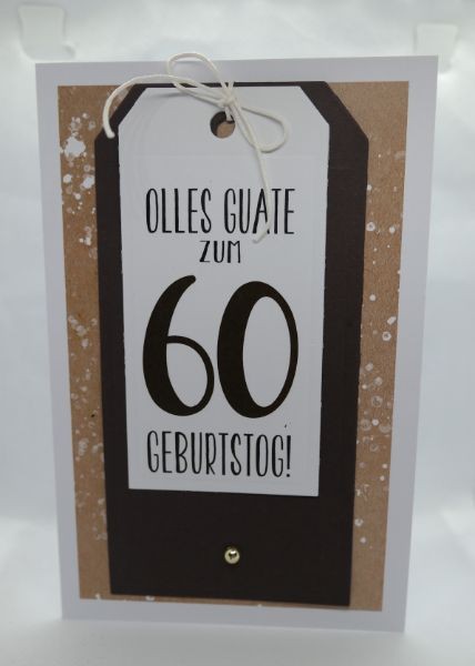 Glückwunschkorte 60. Geburtstag